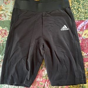 Black, adidas biker shorts